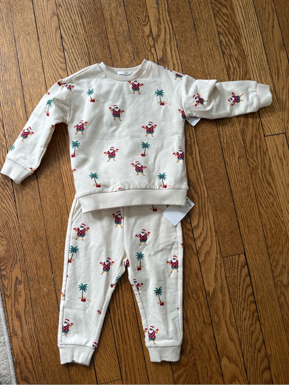 Miles The Label Summer Santa Matching Set / Size 12 Months - NWOT